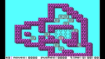 IBM PC - Sokoban Solution - Level 49
