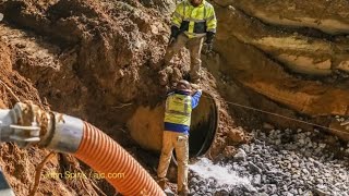 Crews work to restore water after massive main break