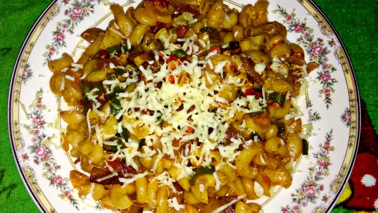 Macaroni with mayonnaise and cheese. Runjun kitchen YouTube