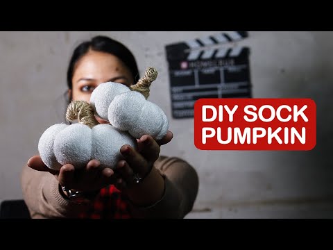 How to Make Sock Pumpkin for Halloween