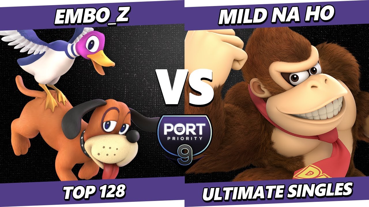 Port Priority 9 - embo_z (Duck Hunt) Vs. Mild na H.O (Donkey Kong, Bowser) Smash Ultimate - SSBU