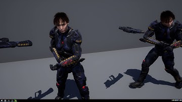TEST 02 DAZ imported to Unreal Engine 4 Retarget animation and morph target