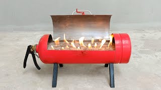 Outdoor grill - Ideas from old fire extinguishers