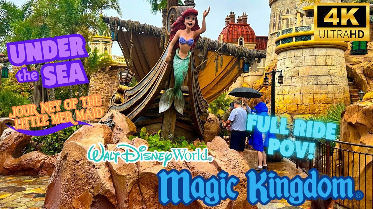 Under the Sea Journey of the Little Mermaid POV- Magic Kingdom at Walt ...