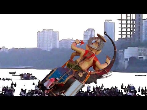 Girgaon Chowpatty Ganpati Visarjan | Ganpati Fall Down | Epic Timelaps | Day To Night Coverage