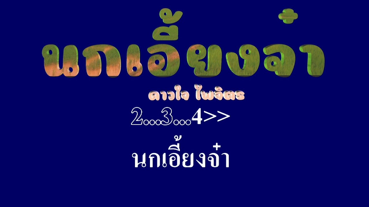 นกเอี้ยงจ๋า ดาวใจ ไพจิตร #karaoke #คาราโอเกะ