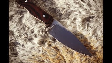 KNIFE MAKING- MAKING MY FIRST SKINNING KNIFE (PART 2)