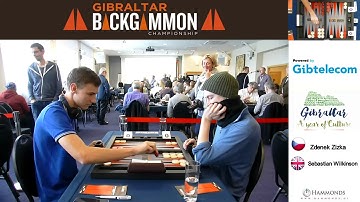 Gibraltar Backgammon 2018 Sebastian Wilkinson Vs Zdnek Zizka 08 02 18