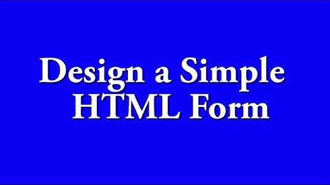 Design a simple HTML form in netbeans