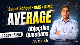 Aissee &amp; Rms Math Special Class | Topic: Average | All Concepts Explained by CK Sir