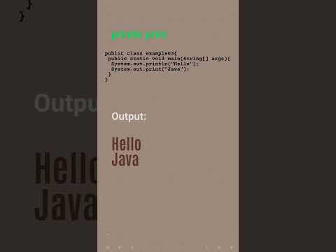Java println and