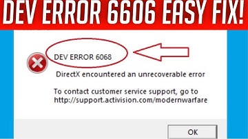 Warzone Dev Error 6606 A New Update Brings New Issues (Easy Fix)