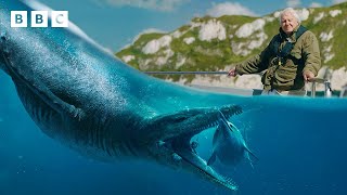 Uncovering the secrets of the TERRIFYING pliosaur  | Attenborough and the Giant Sea Monster  BBC