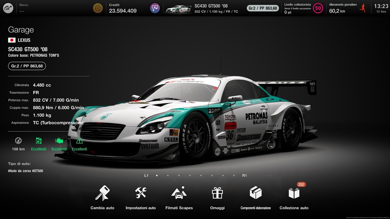 GT7 LE MANS 900PP - LEXUS SC430 GT500 '08 - YouTube