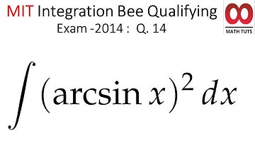 Solving MIT Integration Bee 2014  :  Question  14
