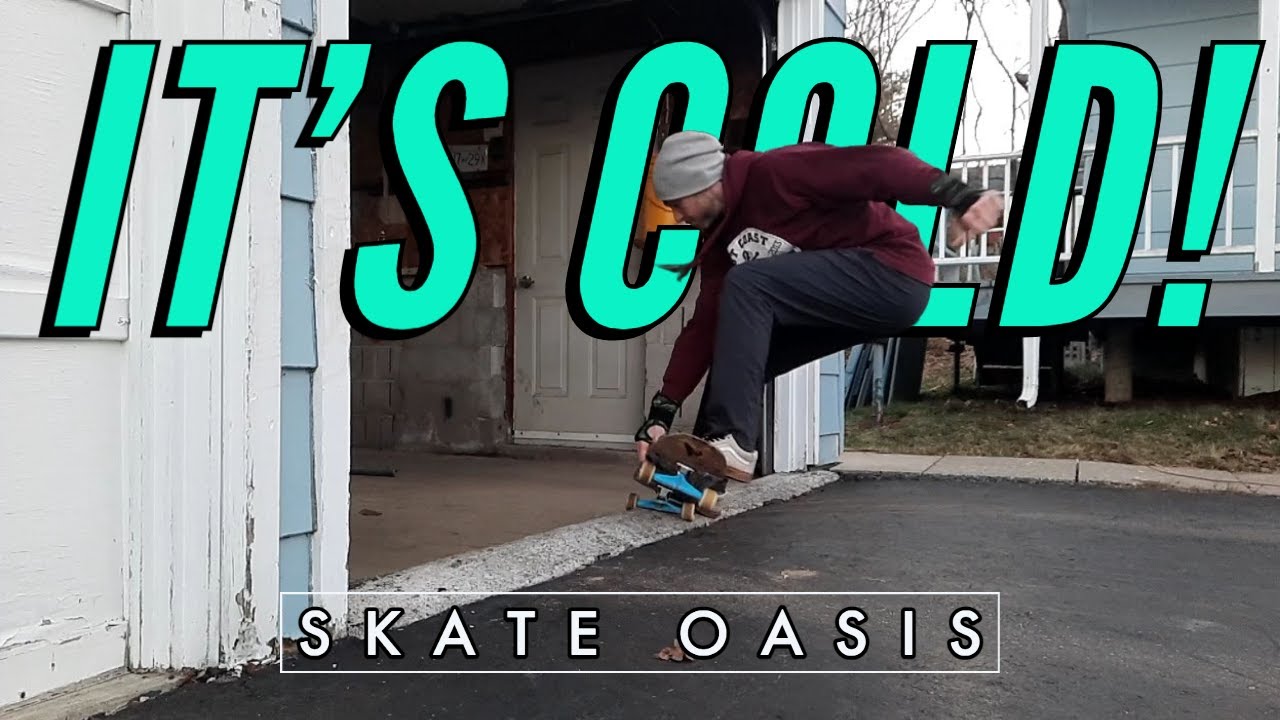 COLD WEATHER SKATEBOARDING! SHREDDING THE GARAGE AND DRIVEWAY! YouTube
