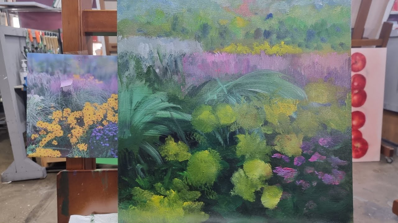 [야외로Art]정원풍경 유화기초과정그리기Garden landscape oil painting basic course