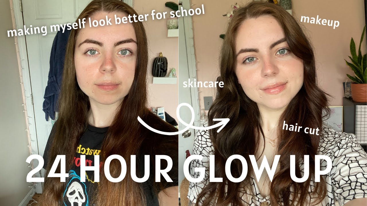 BACK TO SCHOOL GLOW UP WITH ME IN 24 HOURS - YouTube