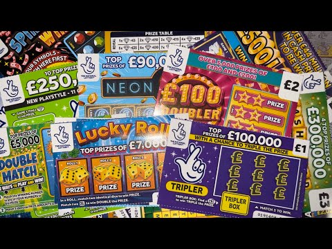 🟢 Green Neon £2 Scratchcards 🟢 #scratchcards #nationallottery