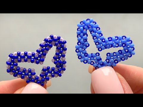 Tutorial Beaded Butterfly. Idea for Earrings or Keychains