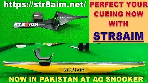 570. Str8Aim introduced in Pakistan, Order now a perfect tool for perfect delivery, AQ Snooker