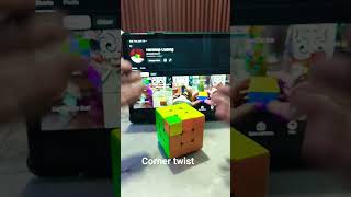 corner twist #rubikscube #cubing #cube #duet #rubik #foryou #funny #teamcubicle