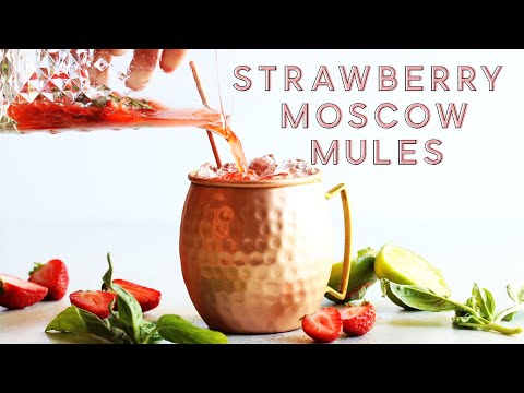 strawberry-moscow-mules-||-perfect-summer-cocktail-recipe