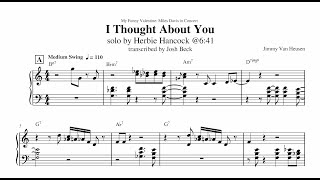 Herbie Hancock  I Thought About You (1965)  Transcription