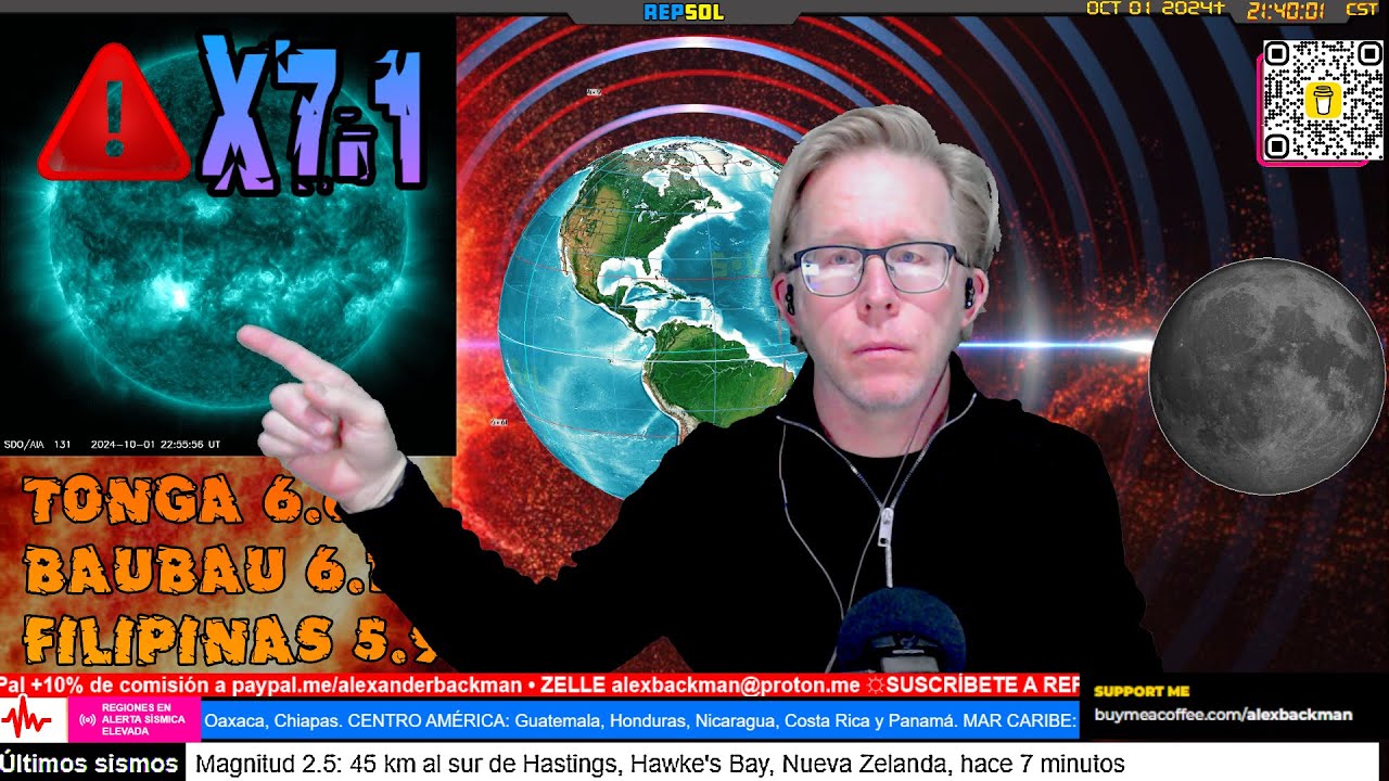 EXPLOSIÓN SOLAR X7.14 • ECLIPSE SOLAR • ALERTA SÍSMICA ELEVADA • REPSOL ...