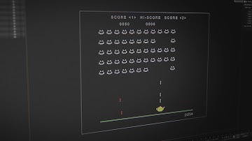 Space Invaders in 3dsMax