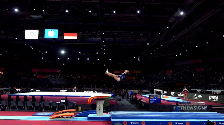 ZIVADINOVIC Kristina (SRB) - 2019 Artistic Worlds, Stuttgart (GER) - Qualifications Vault 1