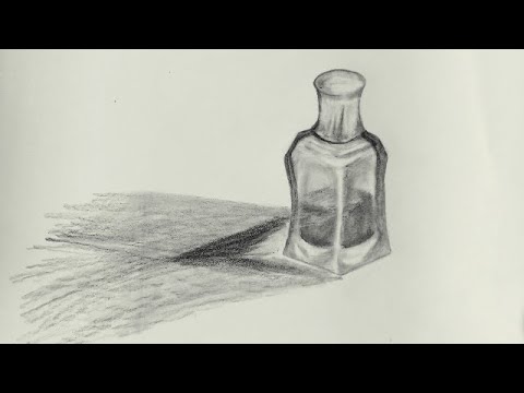Step by step still life drawing | Perfume bottle drawing easy | Realistic  Sketch - YouTube