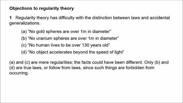 Laws of Nature 1