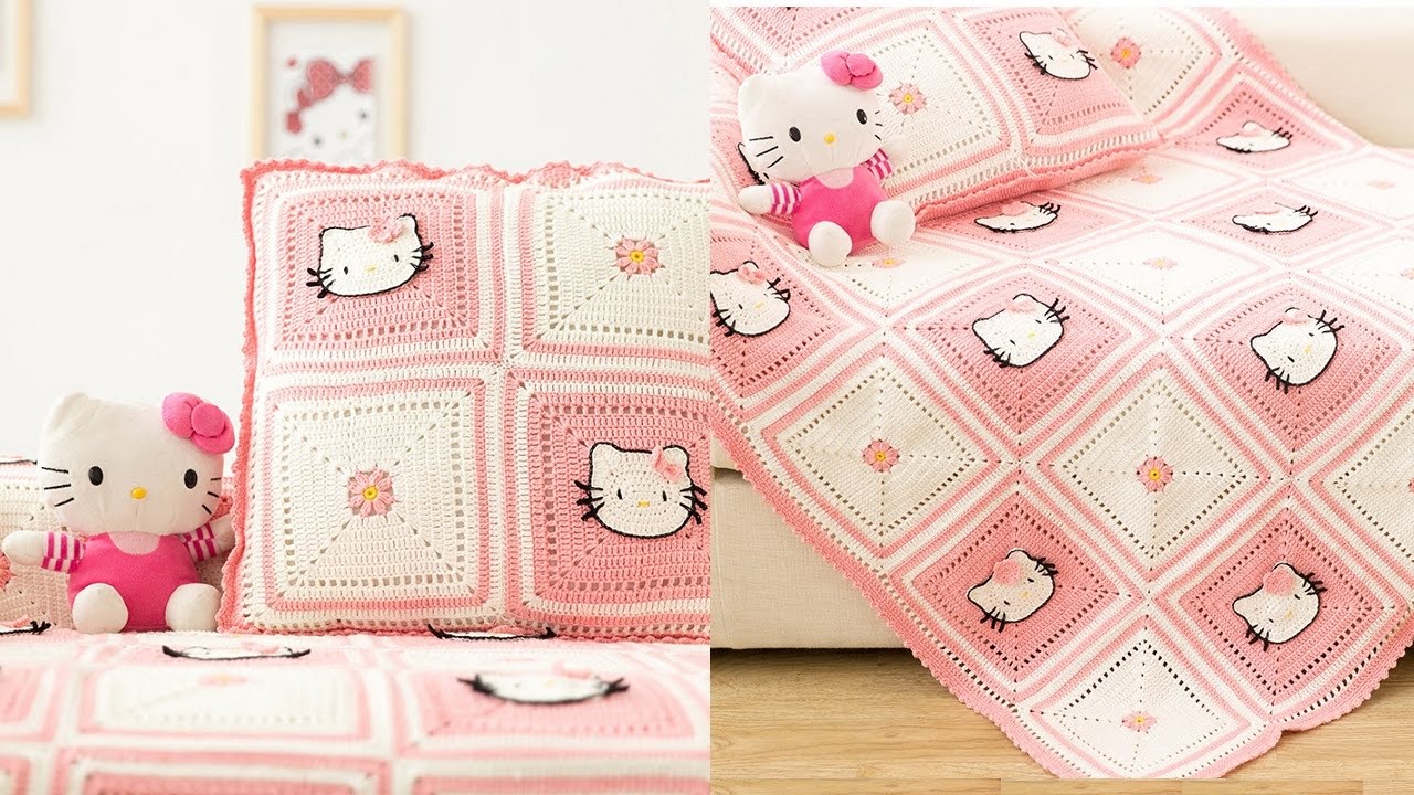 Hello Kitty Crochet Square Chart