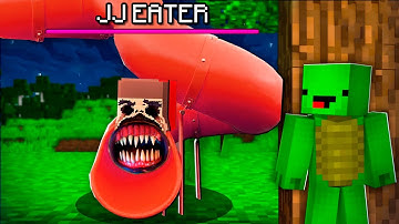 JJ become SCARY SLIDE EATER and HUNTS Mikey in Minecraft ! | Maizen
