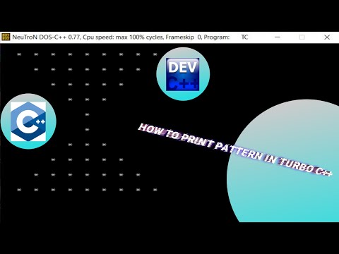 How to print pattern in Turbo c++ | printing a pattern in turbo c++  | program to print star pattern