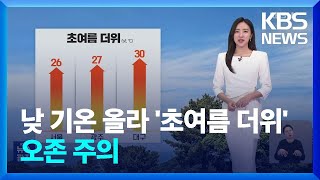 [날씨] 주말 초여름 더위…한낮 서울 26도·대구 30도 / KBS  2024.04.27.