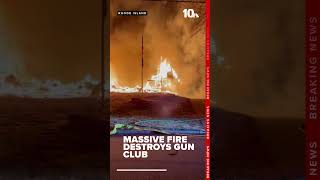 Massive fire destroys gun club in North Smithfield