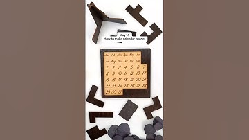 May 16✅ how to make calendar 🗓️ puzzle #custompuzzle #calendarpuzzle #adventcalendar #woodenpuzzle