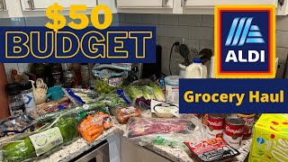 Healthy Aldi Grocery Haul | $50 Budget