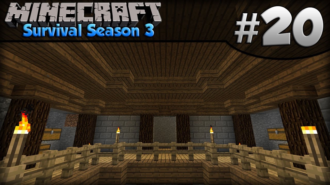Minecraft Survival Season 3 - Episode 20 - Ceiling Design! - YouTube