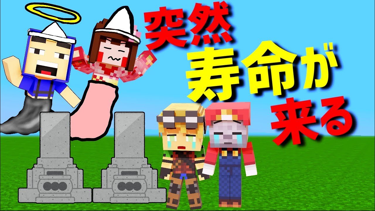【マイクラ】最初に逝くのはお前だ!!寿命があるマイクラ!!ep2【あしあと】 【マイクラ】最初に逝くのはお前だ!!寿命があるマイクラ!!ep2【あしあと】