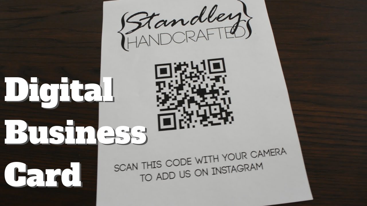 Digital business card - QR Code for your candle business - YouTube