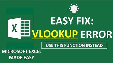 VLOOKUP ERROR AND HOW TO FIX IT  - How to Correct a NA Error in the VLOOKUP Function