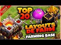 TOP20 LAYOUTS DE FARM PARA CV11 COM LINK 2021 / Town Hall 11 / TOP20 FARMING BASE  TH11 WITH LINK