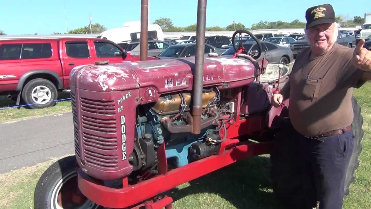 1944 INTERNATIONAL TRACTOR WITH 1981 DODGE 360 V8 ENGINE HEAR IT START 1944-international-tractor-with-1981-dodge-360-v8-engine-hear-it-start