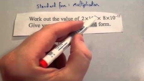 Multiplying standard form - Corbettmaths