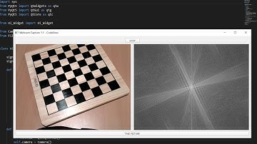 Fourier transform to image  | Python | OpenCV | PyQT |