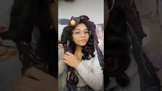 This is what Heatless Hair Ribbon on 2C-3A hair looks like! #shorts #viral #curlyhair