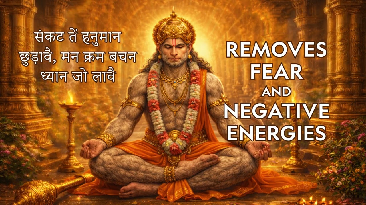संकट तें हनुमान छुड़ावै 🙏 Powerful Hanuman Chalisa Line | Remove All Problems